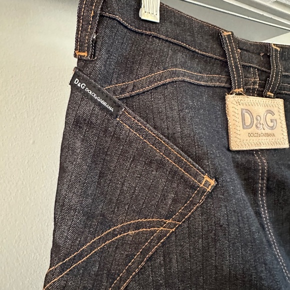 D&G by Dolce&Gabbana Denim Vintage A-Line Skirt size 38-small - Picture 3 of 4